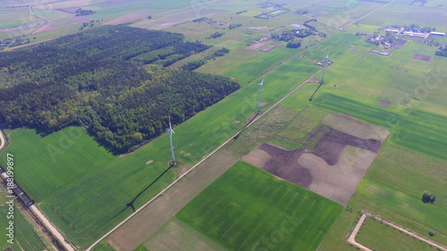 areal view of fields 