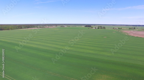 Photography areal view of fields