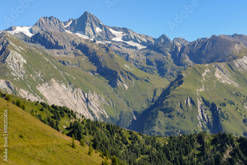 The Großglockner in the center of the national park Hohe Tauern