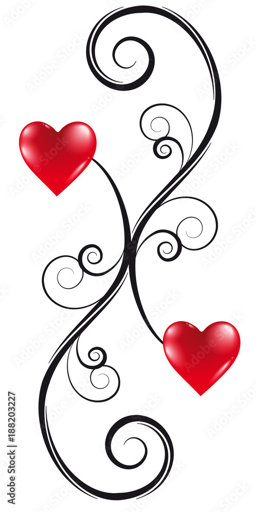 two connected hearts Calligraphy for Valentine's Day two connected hearts Calligraphy for Valentine's Day