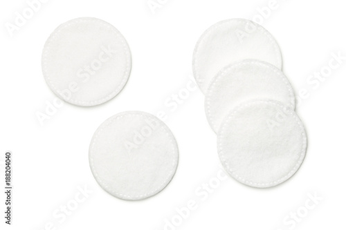 Cotton Pads Isolated on White Background
