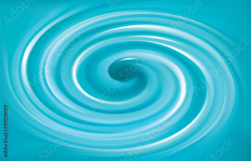 Vector blue swirling backdrop