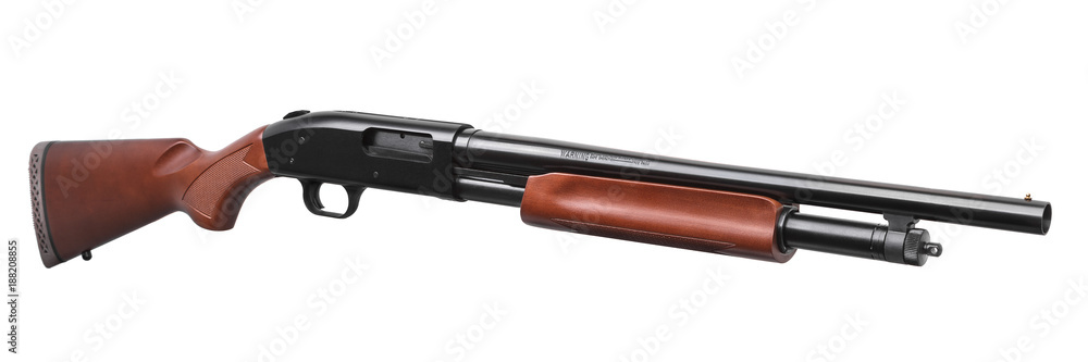 Shotgun isolated on white Shotgun isolated on white
