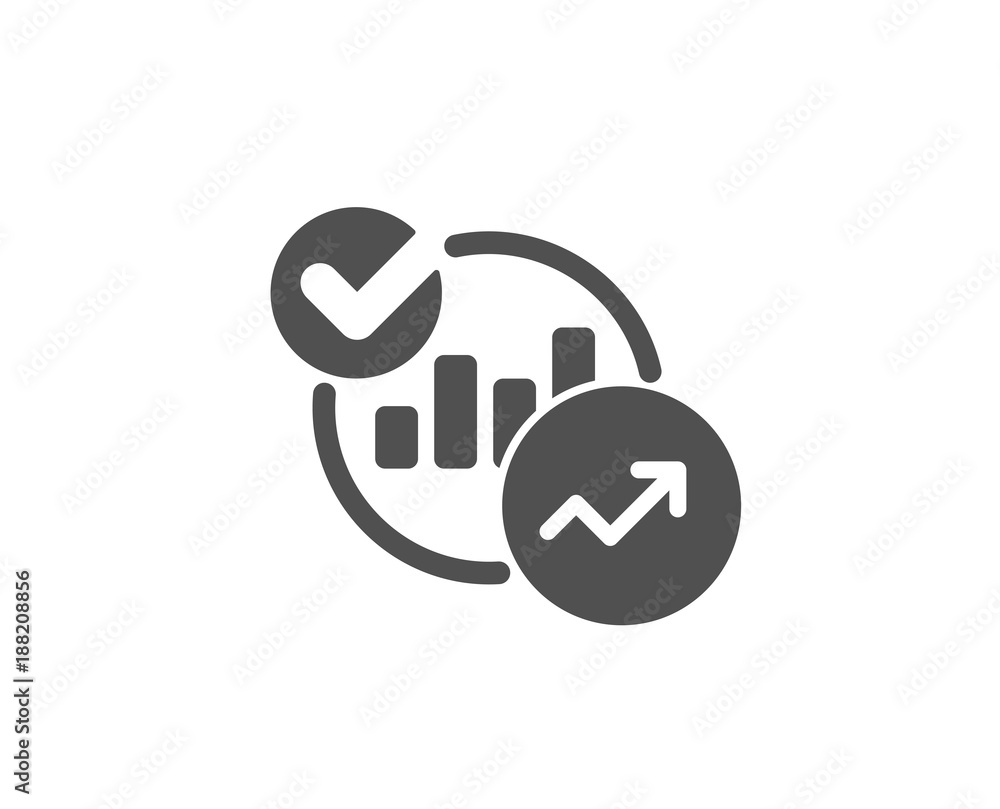 Charts, Statistics simple icon. Report graph or Sales growth sign. Analytics data symbol. Quality design elements. Classic style. Vector Charts, Statistics simple icon. Report graph or Sales growth sign. Analytics data symbol. Quality design elements. Classic style. Vector