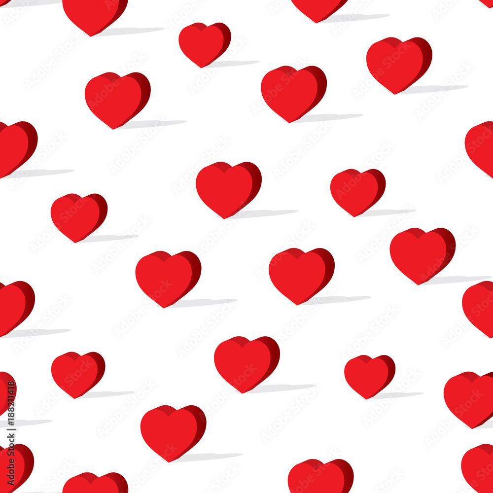 happy valentine's day heart pattern