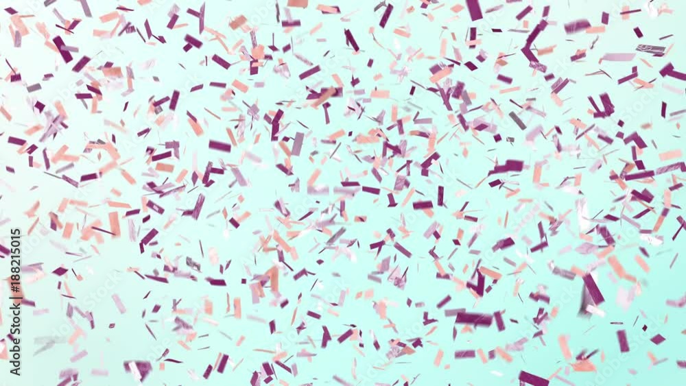 Modern jewel toned confetti background with a ton of fun confetti falling! Looping Animation. On trend rose gold, millennial pink, and jeweled tones. Fresh and current. Ticker tape style. Modern jewel toned confetti background with a ton of fun confetti falling! Looping Animation. On trend rose gold, millennial pink, and jeweled tones. Fresh and current. Ticker tape style.