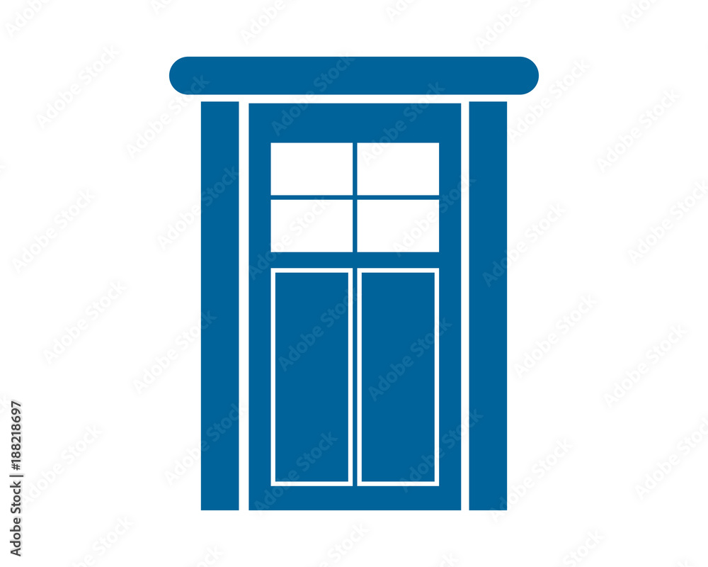 blue door icon interior exterior furnishing furniture household blue door icon interior exterior furnishing furniture household