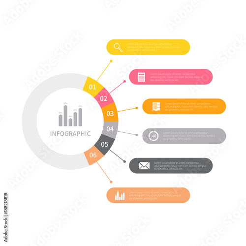 Various business infographic, infographic chart, vector infographic elements