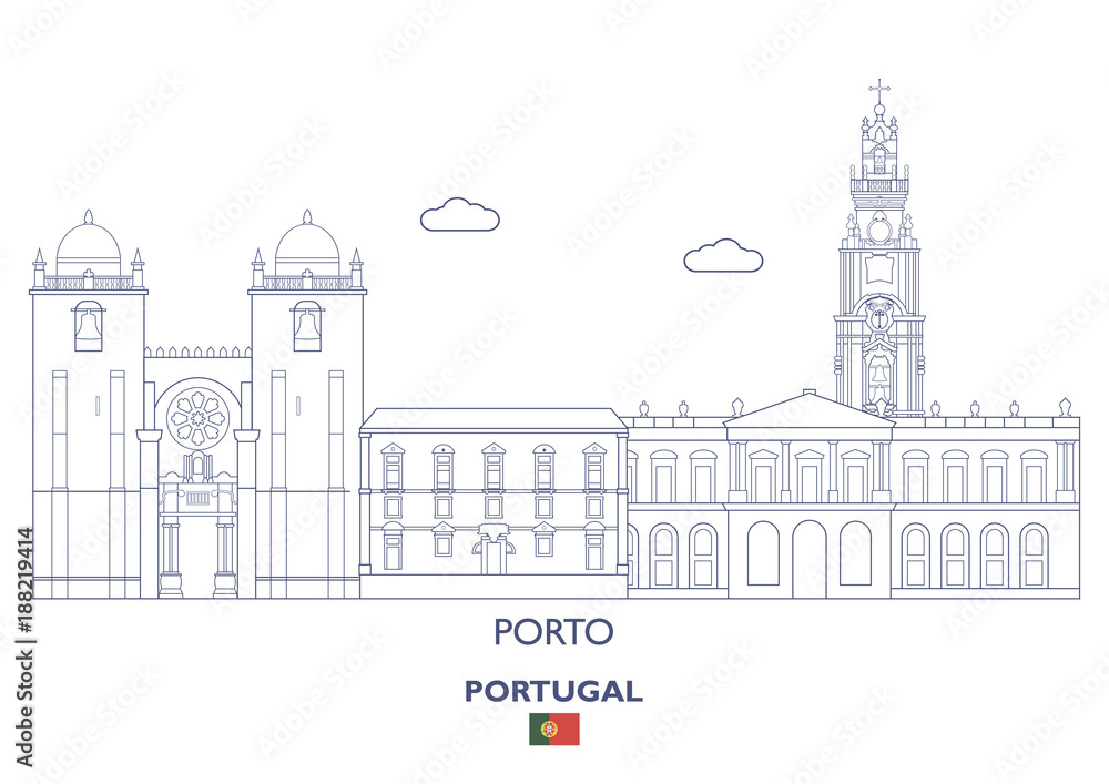 Porto City Skyline, Portugal