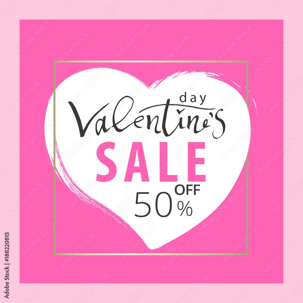 Valentine s Day Sale Banner. Trendy Romantic Elegant background for invitation cards, posters, greetings, wallpaper, social media,seasonal clearance. Vector Valentine s Day Sale Banner. Trendy Romantic Elegant background for invitation cards, posters, greetings, wallpaper, social media,seasonal clearance. Vector
