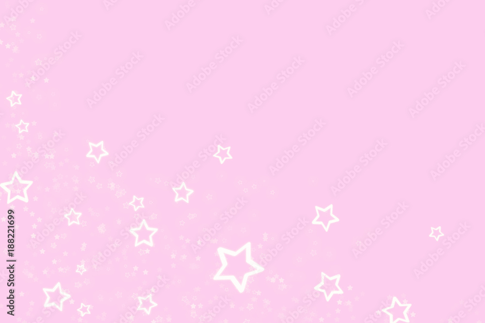Pink abstract background with a scattering of small white stars Pink abstract background with a scattering of small white stars