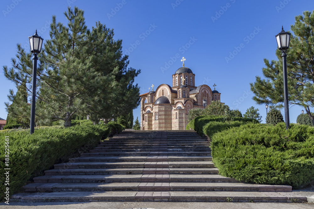 Fototapeta premium Hercegovacka Gracanica - Orthodox church in Trebinje, Bosnia and Herzegovina
