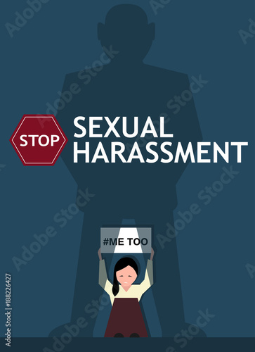Sexual harassment poster with girl