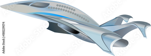 Cartoon fighter plane vector illustration isolated on white background