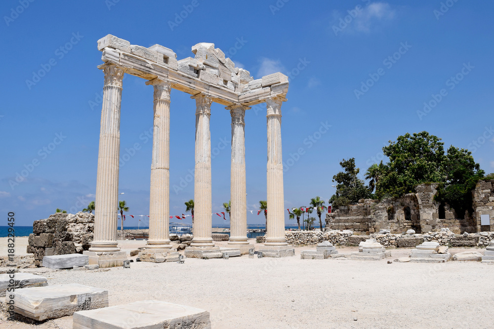 Temple of Apollo in Turkey. The ruins of the ancient temple.