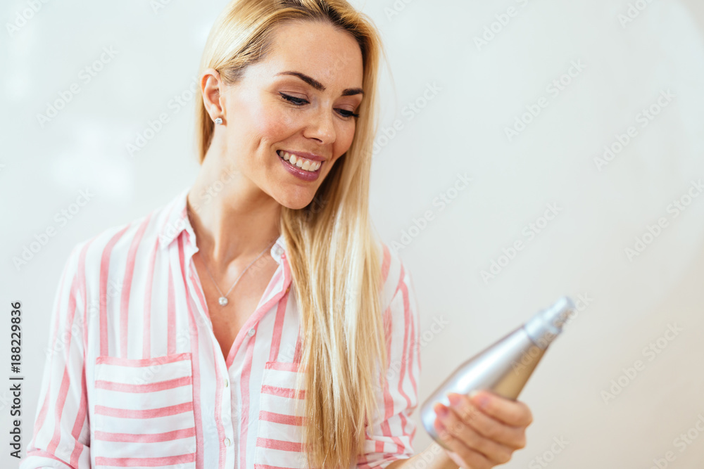 Portrait of cheerful young beautiful blonde woman Portrait of cheerful young beautiful blonde woman