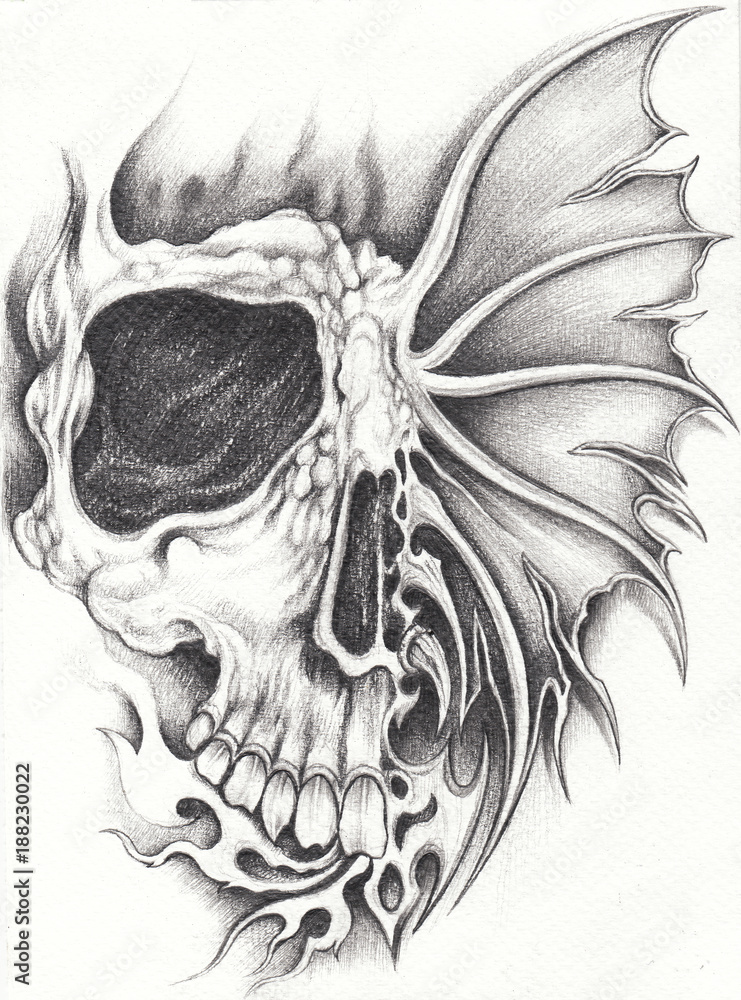Skeleton Skull Guys Side Of Head Tattoo Designs | Face tattoos, Neck tattoo  for guys, Head tattoos