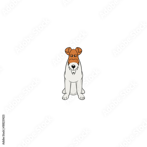 Airedale Terrier cartoon dog icon