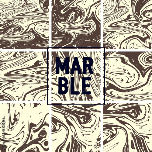 Wallpaper Mural Marble Texture Set. Brown, Beige, Cream White Ink Wash Texture Collection. Japanese Suminagashi Painting. Watercolor Splashes. Glamour VIP Elegant Pattern. Acrylic Design, Marble Texture Backgrounds. Torontodigital.ca