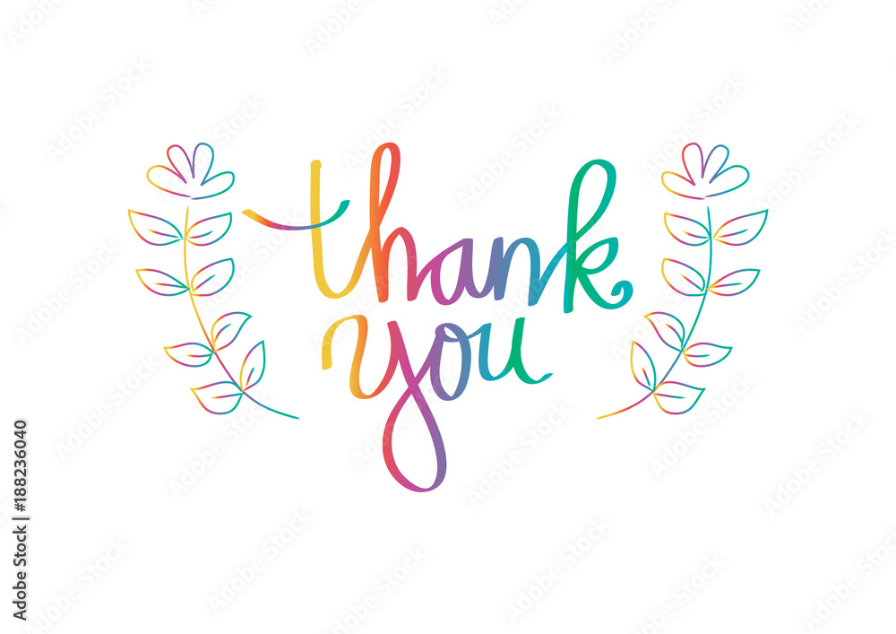 Thank you hand lettering Thank you hand lettering