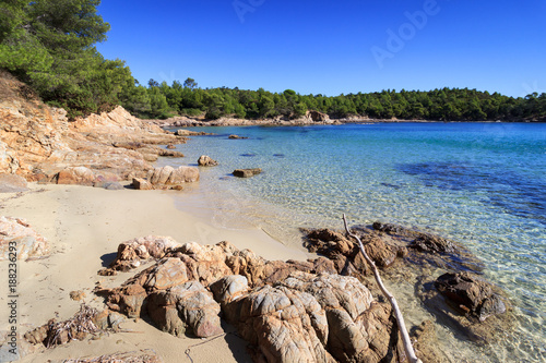 Cuadro en lienzo sentier littoral varois