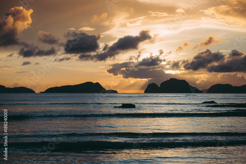 Wallpaper Mural Beautiful sunset in El Nido, Palawan island, Philippines Torontodigital.ca