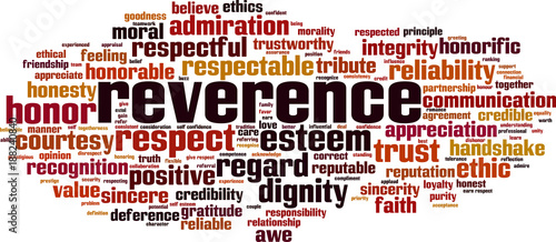 Reverence word cloud