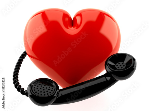 Foto Heart with handset