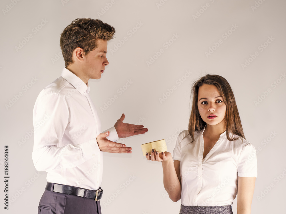 A nice guy makes an offer to marry a beautiful girl. A nice guy makes an offer to marry a beautiful girl.