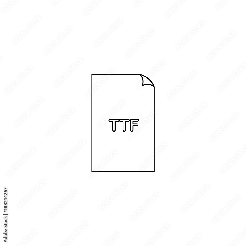 Ttf File Icon Ttf File Icon
