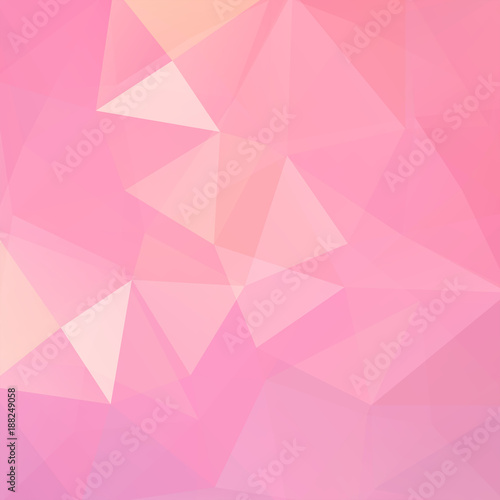 Abstract geometric style pastel pink background. Vector illustration