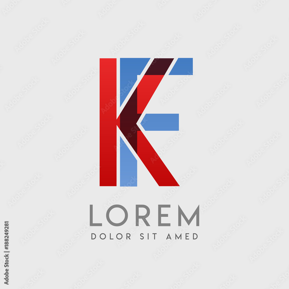 KF logo letters with KF logo letters with