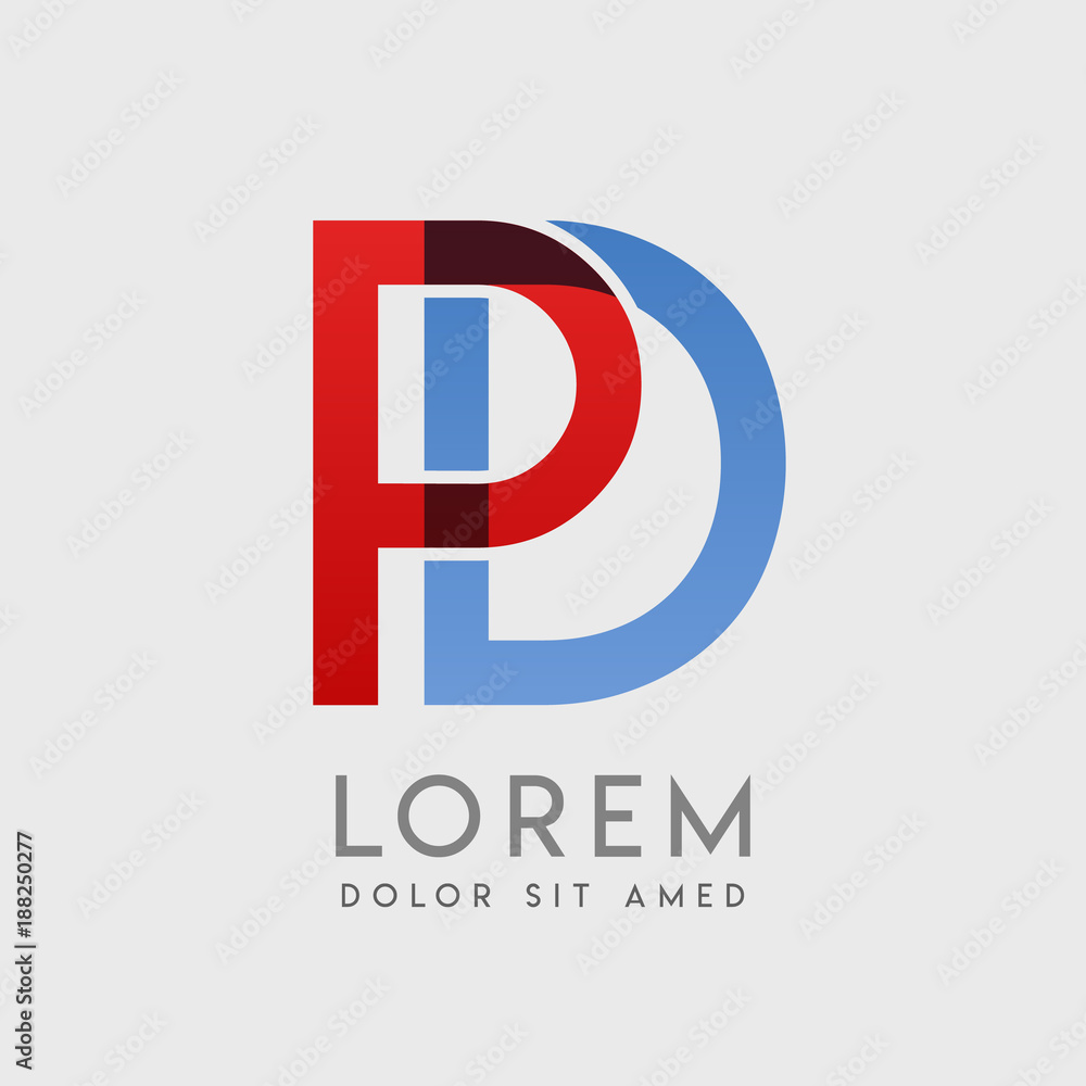 PD logo letters with PD logo letters with