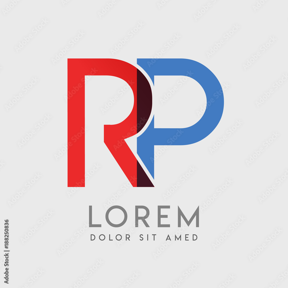 RP logo letters with RP logo letters with