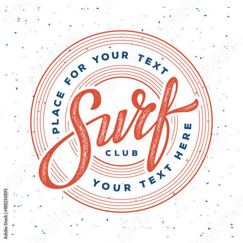 Surf club stamp