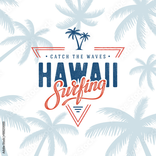 Surfing Hawaii Triangle White