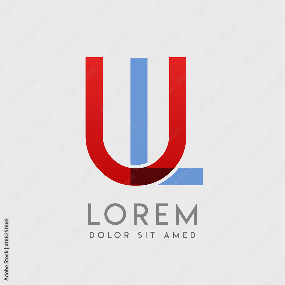 UL logo letters with UL logo letters with