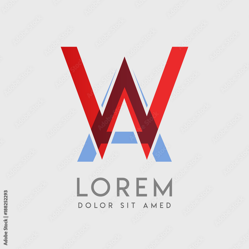 WA logo letters with 