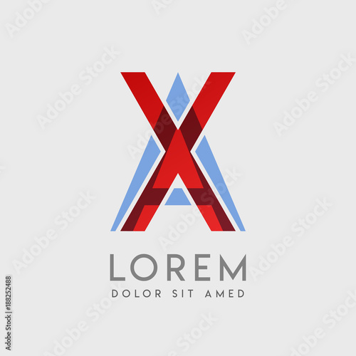 Free Download XA logo letters with 
