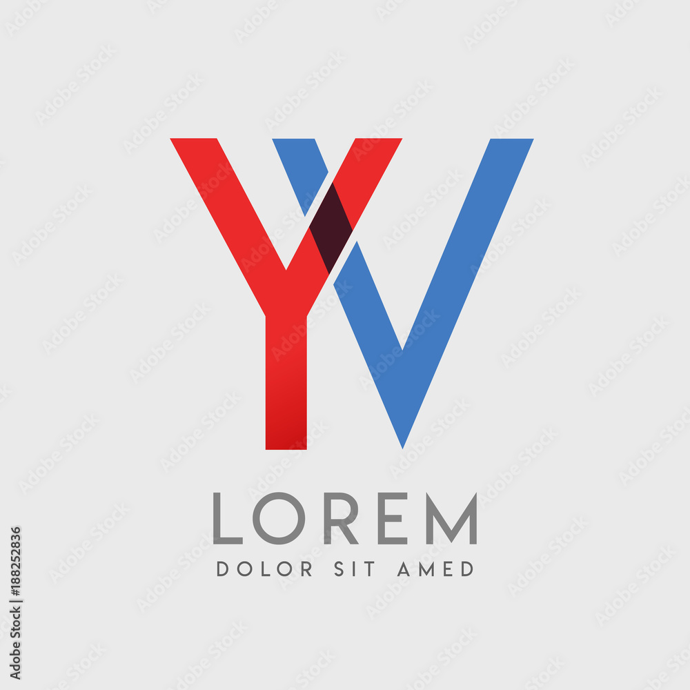 YV logo letters with YV logo letters with