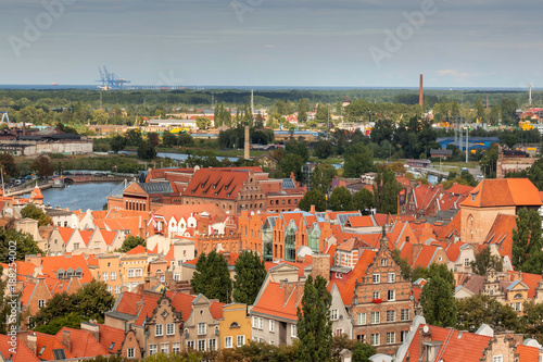 Wallpaper Mural Architecture of old town in Gdansk, Poland Torontodigital.ca