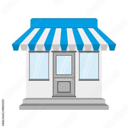 Store or shop icon. Vector illustration