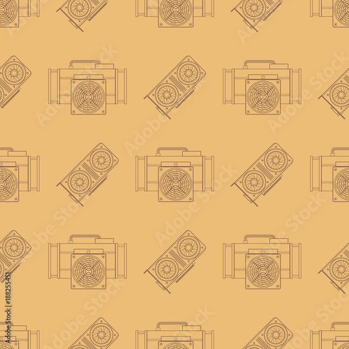 crypto currency mining seamless pattern.