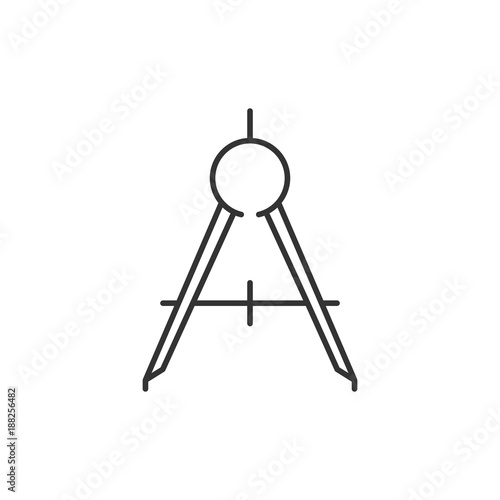 Compass tool outline icon © pixelalex