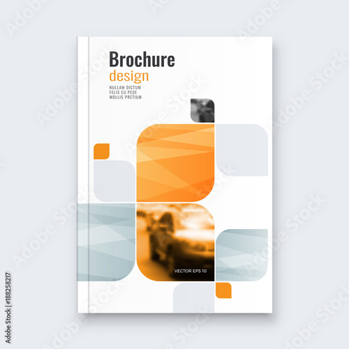 Abstract flyer design background. Brochure template.