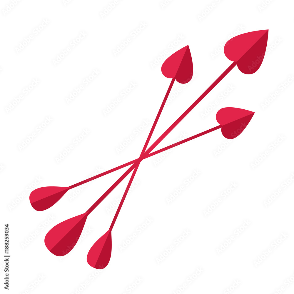 Bunch of Cupid arrows.festive attribute of St. Valentine's day, February 14.set of arrows of Cupid, vector icon illustration isolated layers on a white background. Bunch of Cupid arrows.festive attribute of St. Valentine's day, February 14.set of arrows of Cupid, vector icon illustration isolated layers on a white background.