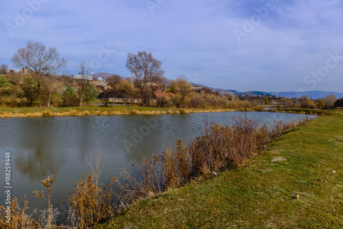 Beautiful lake landscape near Vardablur village, Armenia