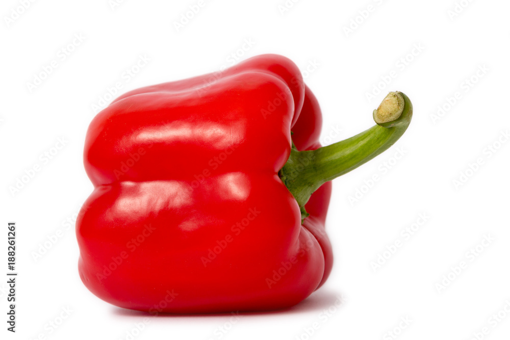 rote Paprika auf weißem Hintergrund rote Paprika auf weißem Hintergrund