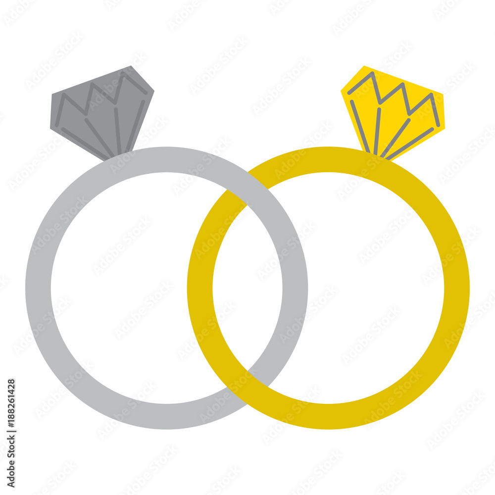 wedding rings jewelry diamonds unity vector illustration wedding rings jewelry diamonds unity vector illustration