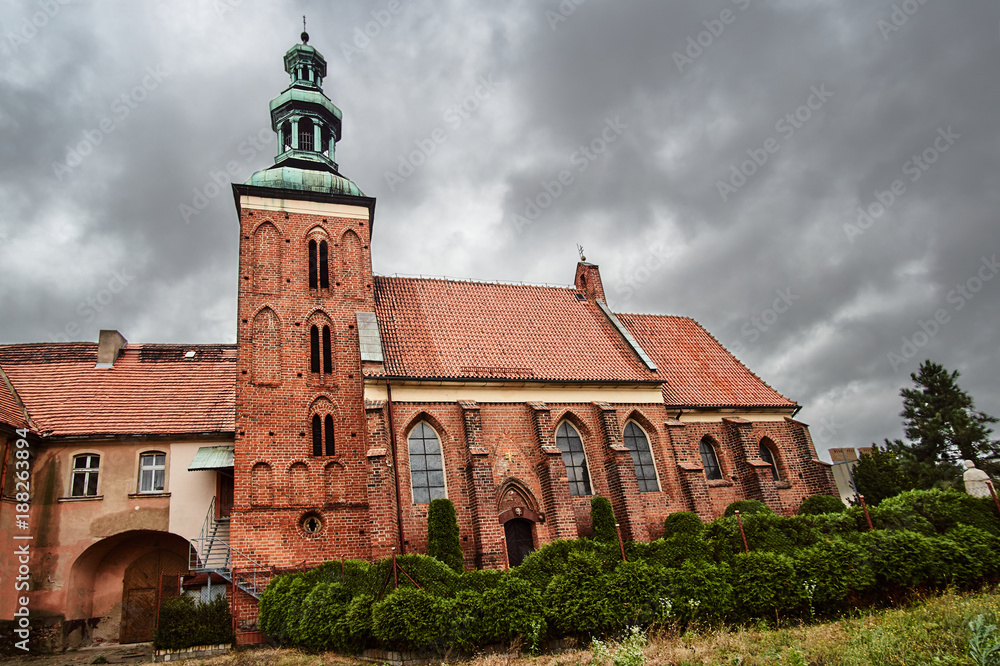 The Gothic church of the Order of the Holy Sepulchre in Gniezno.
